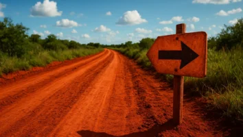 Sonhar com estrada de barro vermelho: esforço e rumo