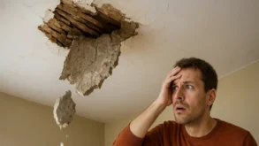 Sonhar com teto caindo: insegurança, estrutura e alerta