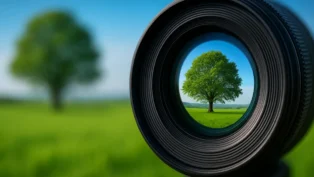 Zoom de câmera cria qual ilusão?