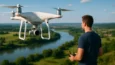 Como usam drones para gravar planos aéreos?