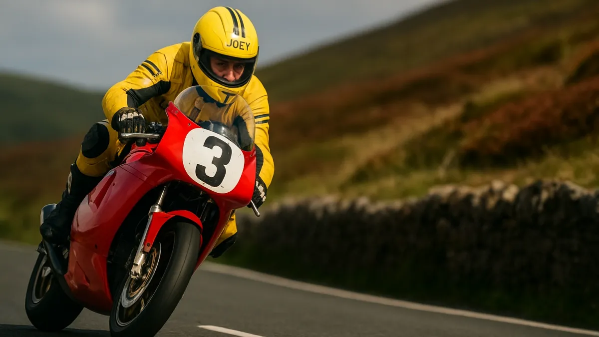Joey Dunlop TT Ilha de Man motos corrida perigo