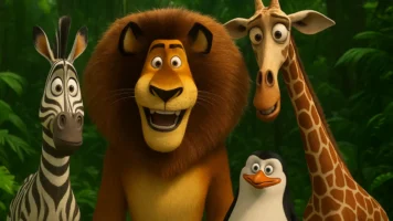 Madagascar: Animais do zoológico na selva da DreamWorks