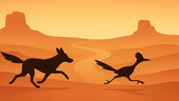 Coiote e Papa-Léguas: A perseguição icônica no deserto da TV