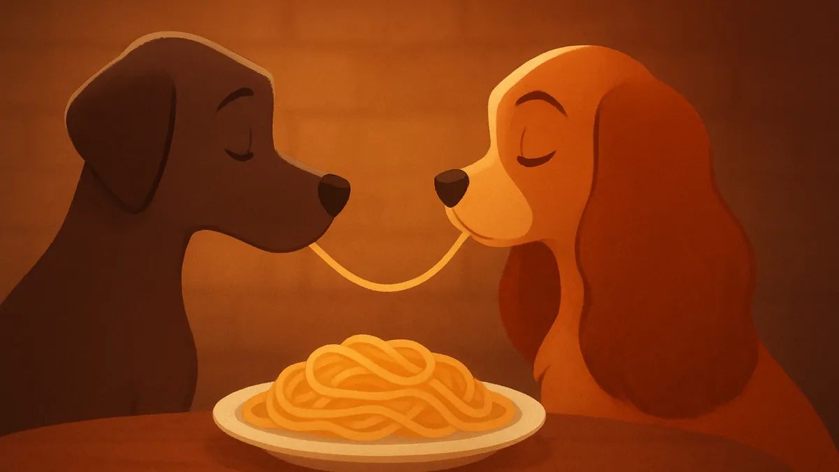 Dama e o Vagabundo: A cena do espaguete que encantou gerações