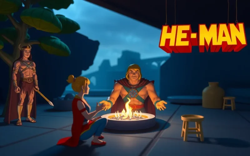 Como a animação de He-Man era produzida nos estúdios da Filmation