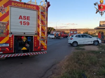 Acidente em Planaltina: dois feridos na DF-230
