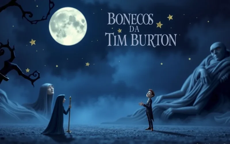 Os bonecos e cenários reais das animações de Tim Burton